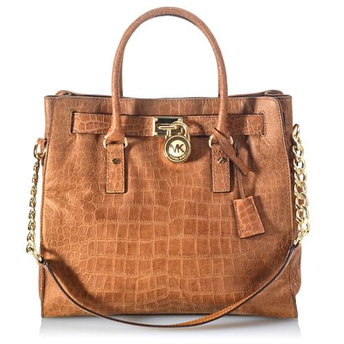 MICHAEL Michael Kors Hamilton Large Croc Embossed Tote MICHAEL Michael Kors Handbags Bag Borrow or Steal