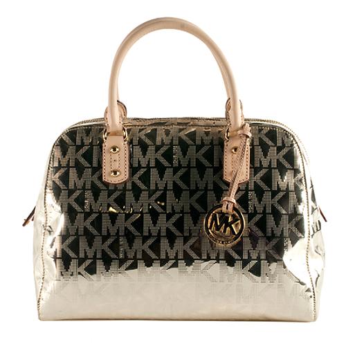 MICHAEL Michael Kors Mirror Monogram Large Satchel Handbag