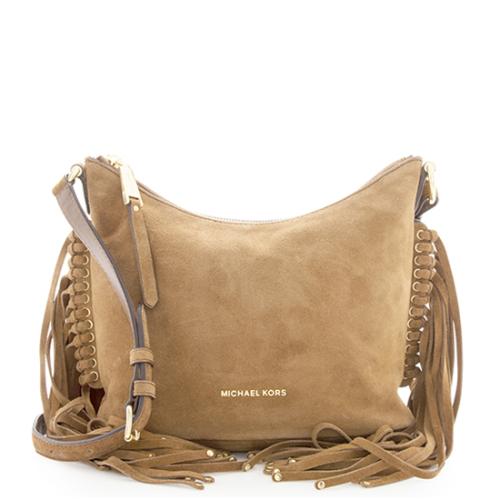 MICHAEL Michael Kors Suede Fringe Billy Medium Messenger MICHAEL Michael Kors Handbags Bag Borrow or Steal