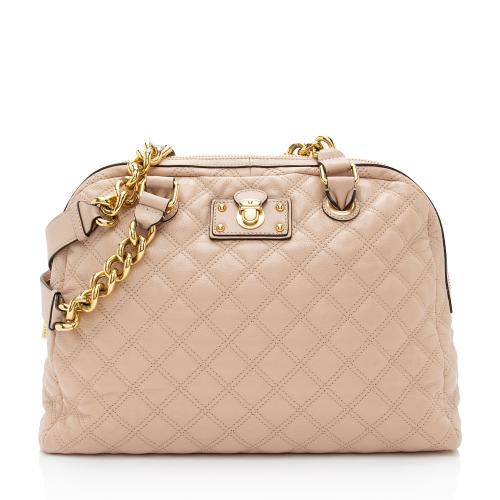 Marc Jacobs Quilted Lambskin Karlie Large Dome Satchel