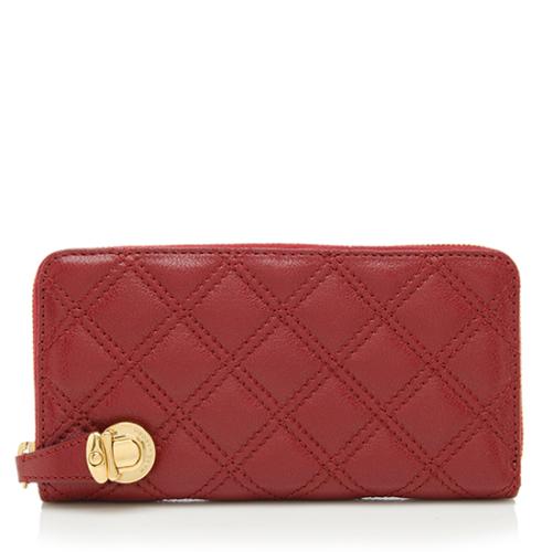 Marc Jacobs Quilted Leather Continental Wallet 