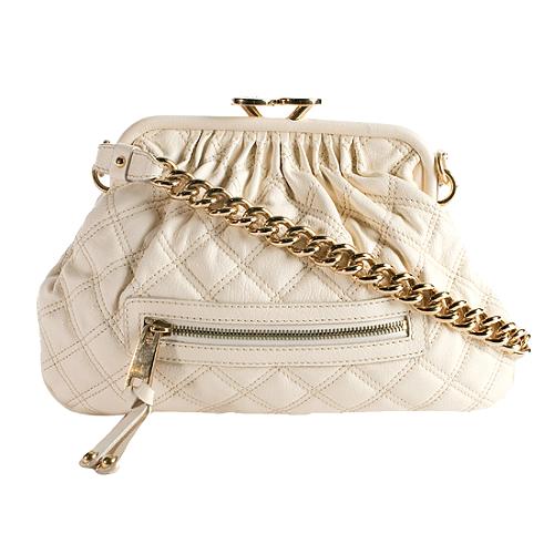 Marc Jacobs Quilted Leather Little Stam Shoulder Handbag