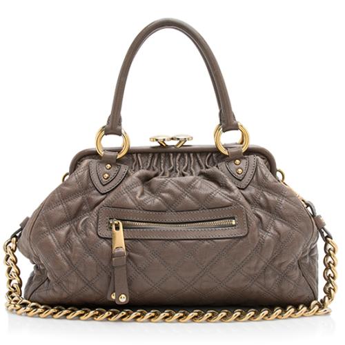 Marc Jacobs Quilted Leather Stam Satchel