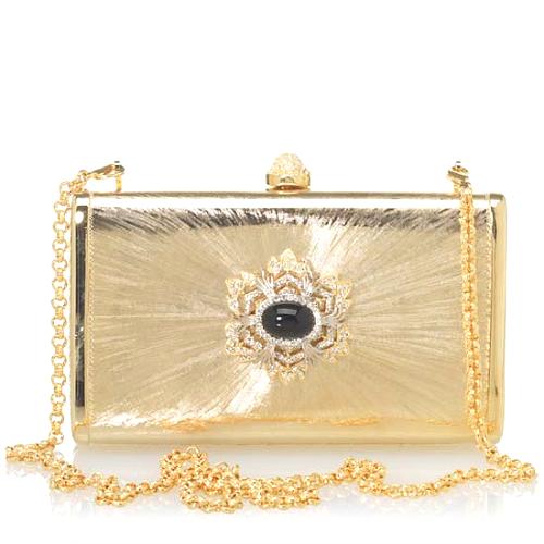 Mary Norton Gold Minaudiere Evening Handbag