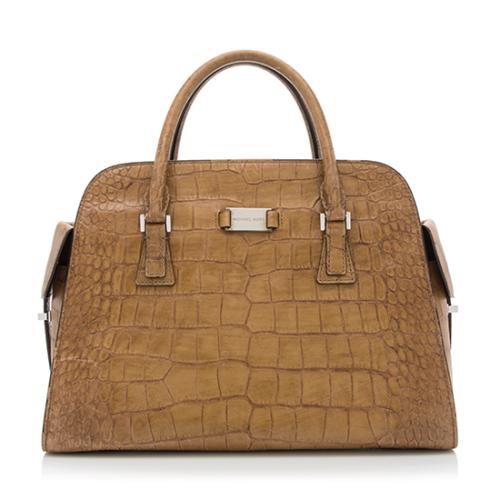 Michael Kors Croc Embossed Gia Satchel 