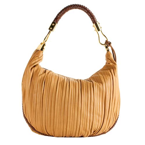 Michael Kors Skorpios Pleated Hobo Handbag