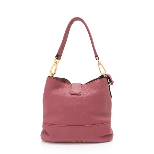 Miu Miu Goatskin Madras Hobo