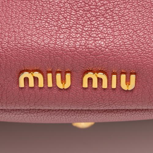 Miu Miu Goatskin Madras Hobo