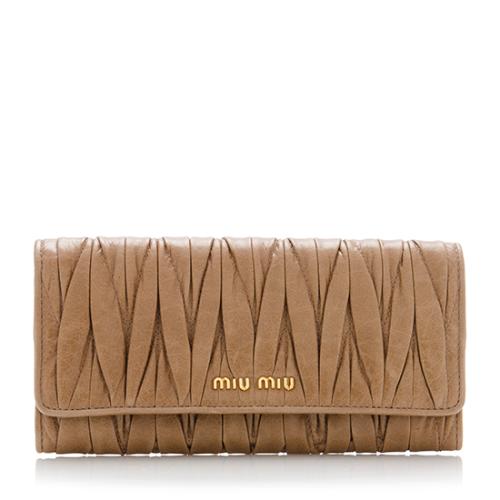 Miu Miu Matelasse Wallet