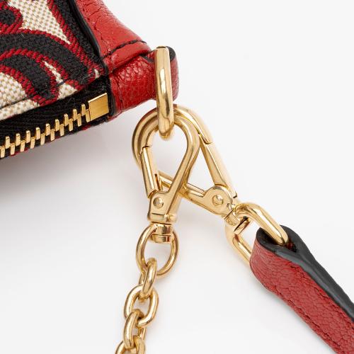 Miu Miu Monogram Jacquard Madras Crossbody