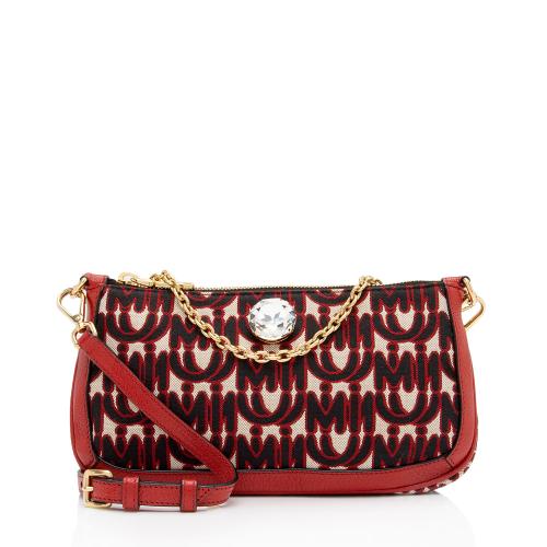 Miu Miu Monogram Jacquard Madras Crossbody