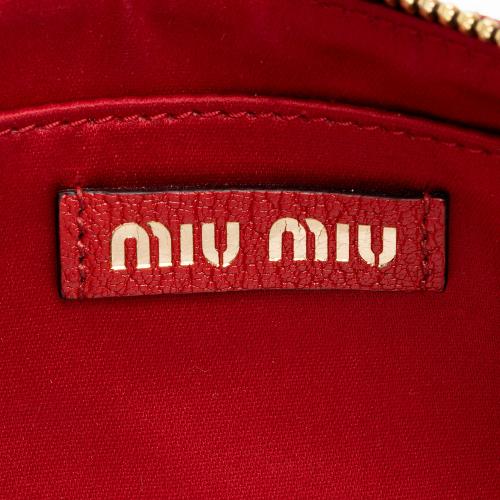 Miu Miu Monogram Jacquard Madras Crossbody