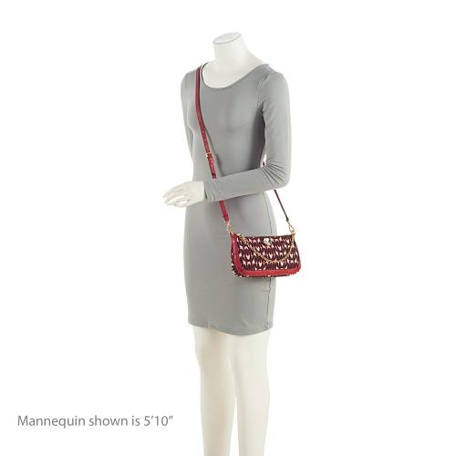 Miu Miu Monogram Jacquard Madras Crossbody