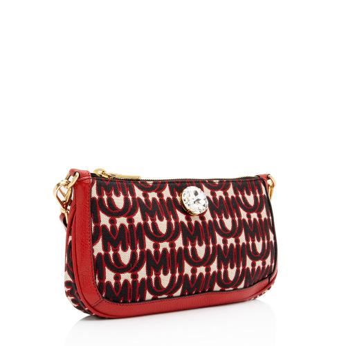 Miu Miu Monogram Jacquard Madras Crossbody