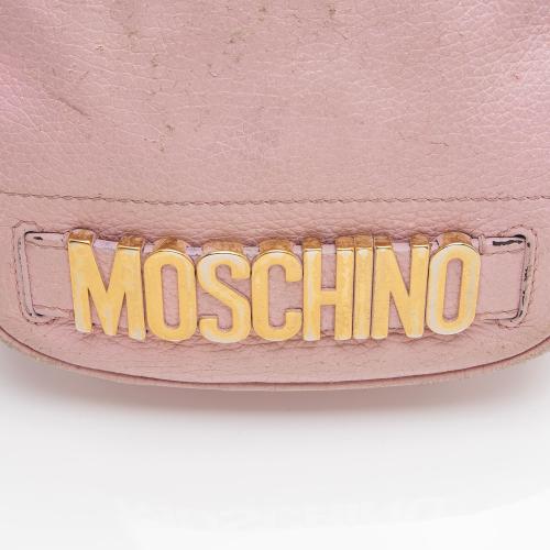 Moschino Leather Logo Shoulder Bag - FINAL SALE