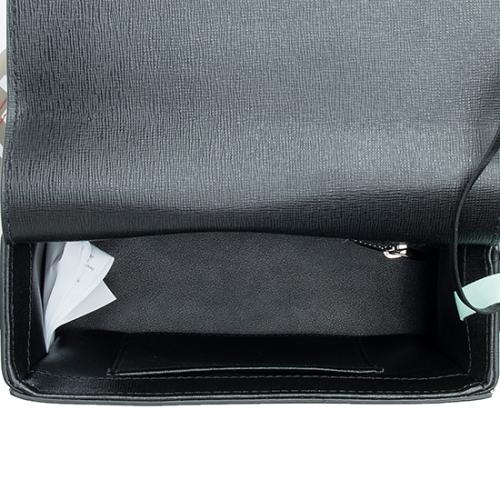 Off-White Leather Binder Clip Shoulder Bag