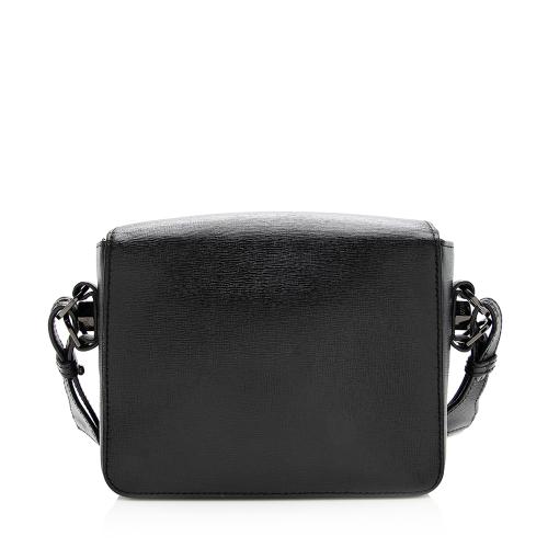 Off-White Leather Binder Clip Shoulder Bag