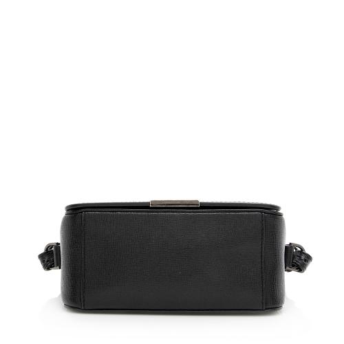 Off-White Leather Binder Clip Shoulder Bag