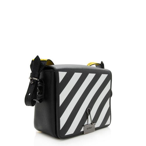 Off-White Leather Diag Mini Crossbody