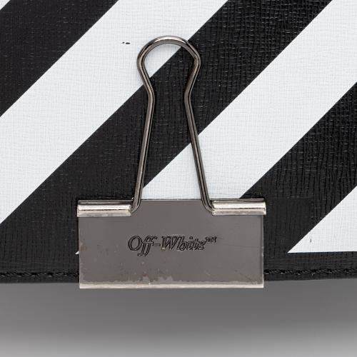 Off-White Leather Diag Mini Crossbody