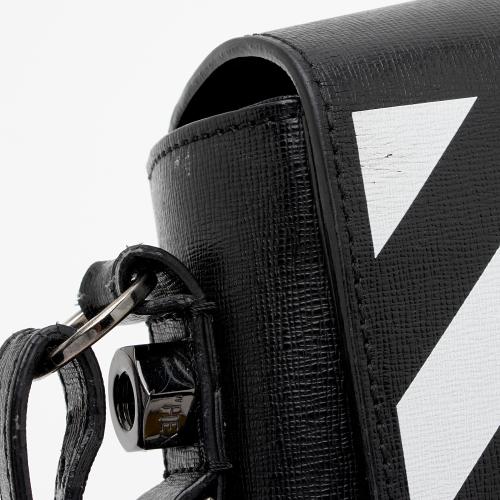 Off-White Leather Diag Mini Crossbody