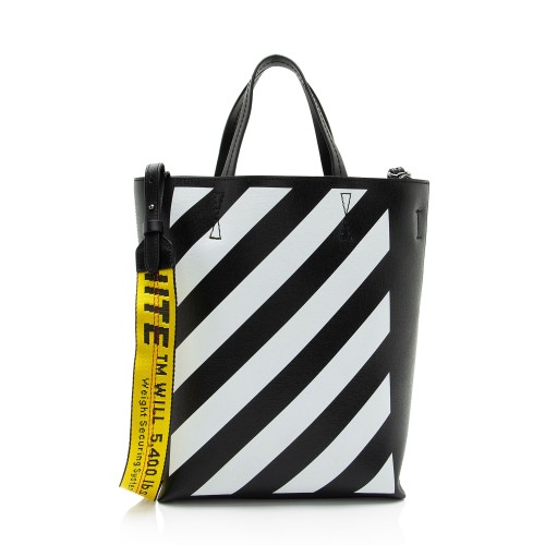 Off-White Leather Diag Binder Crossbody