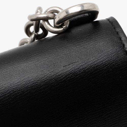 Off-White Leather Logo Jitney Wallet on Chain Bag