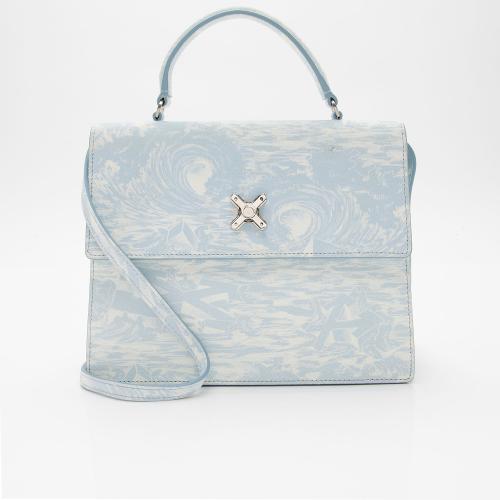 Off-White Suede Blue Waves 2.8 Jitney Bag - FINAL SALE