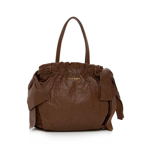 Prada Nappa Antique Bow Satchel - FINAL SALE