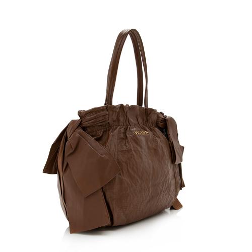 Prada Nappa Antique Bow Satchel - FINAL SALE