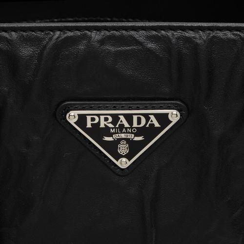 Prada Antique Nappa Leather Small Shopping Tote