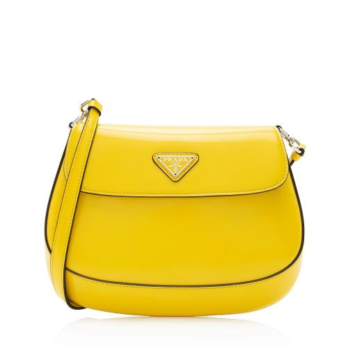 Prada Brushed Leather Cleo Flap Bag