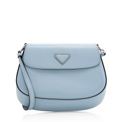 Prada Brushed Leather Cleo Flap Bag