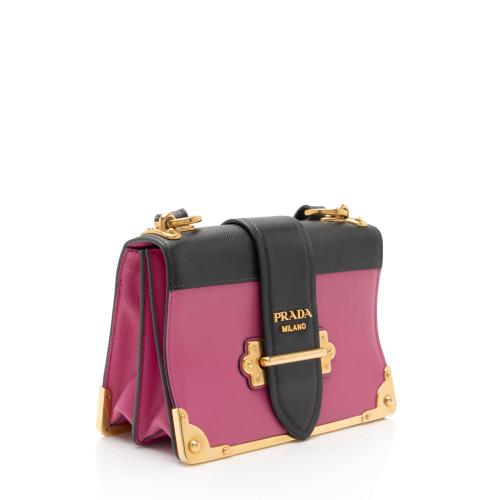 Prada Calfskin Cahier Shoulder Bag