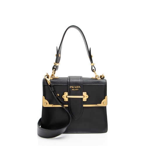 Prada Calfskin Cahier Top Handle