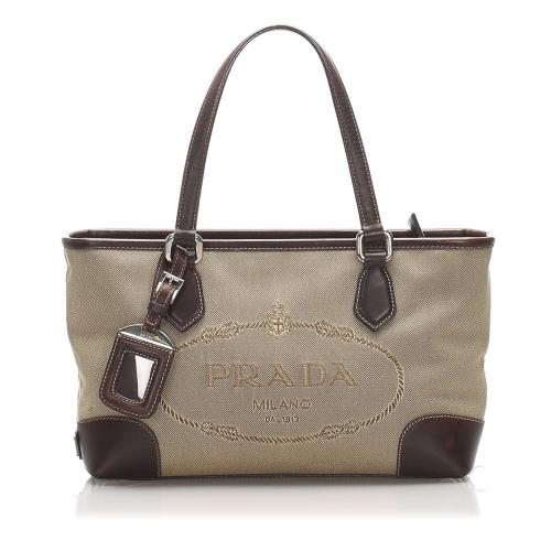 Prada Canapa Logo Satchel