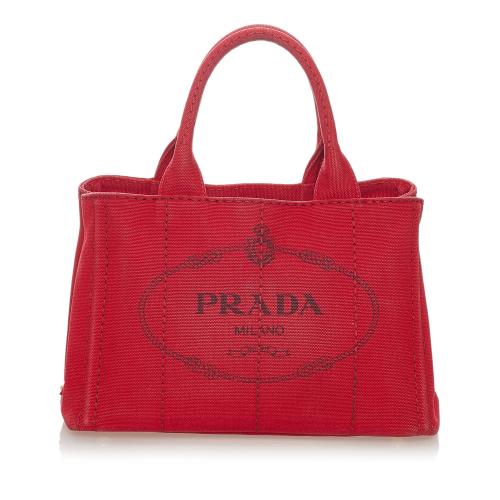 Prada Canapa Logo Canvas Handbag