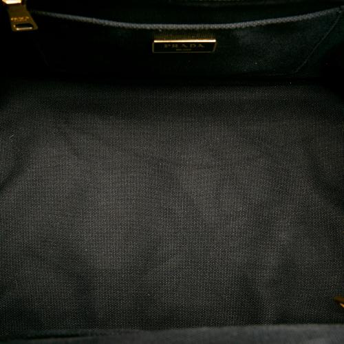 Prada Canapa Logo Canvas Satchel