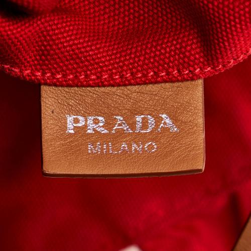 Prada Canapa Logo Canvas Tote Bag