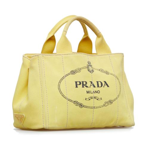 Prada Canapa Logo Satchel