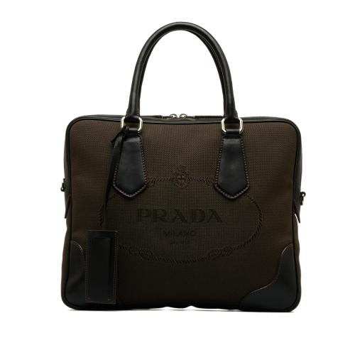 Prada Canapa Logo Satchel