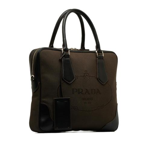 Prada Canapa Logo Satchel