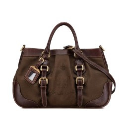 Prada Canapa Logo Satchel