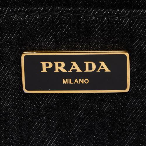 Prada Canapa Logo Shopping Tote