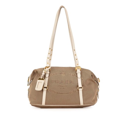 Prada Canapa Logo Shoulder Bag