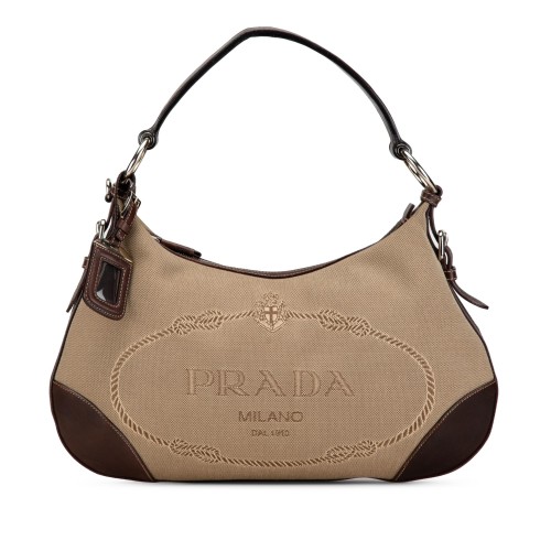 Prada Canapa Logo Shoulder Bag