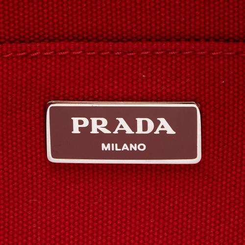 Prada Canapa Mistollino Floral Tote