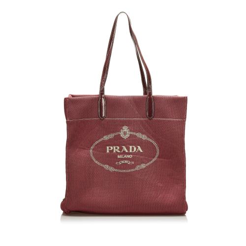 Prada Canapa Neoprene Tote