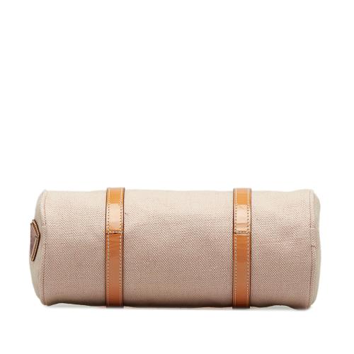 Prada Canvas Barrel Satchel