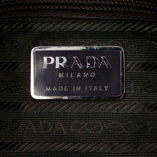 Prada Canvas Barrel Satchel